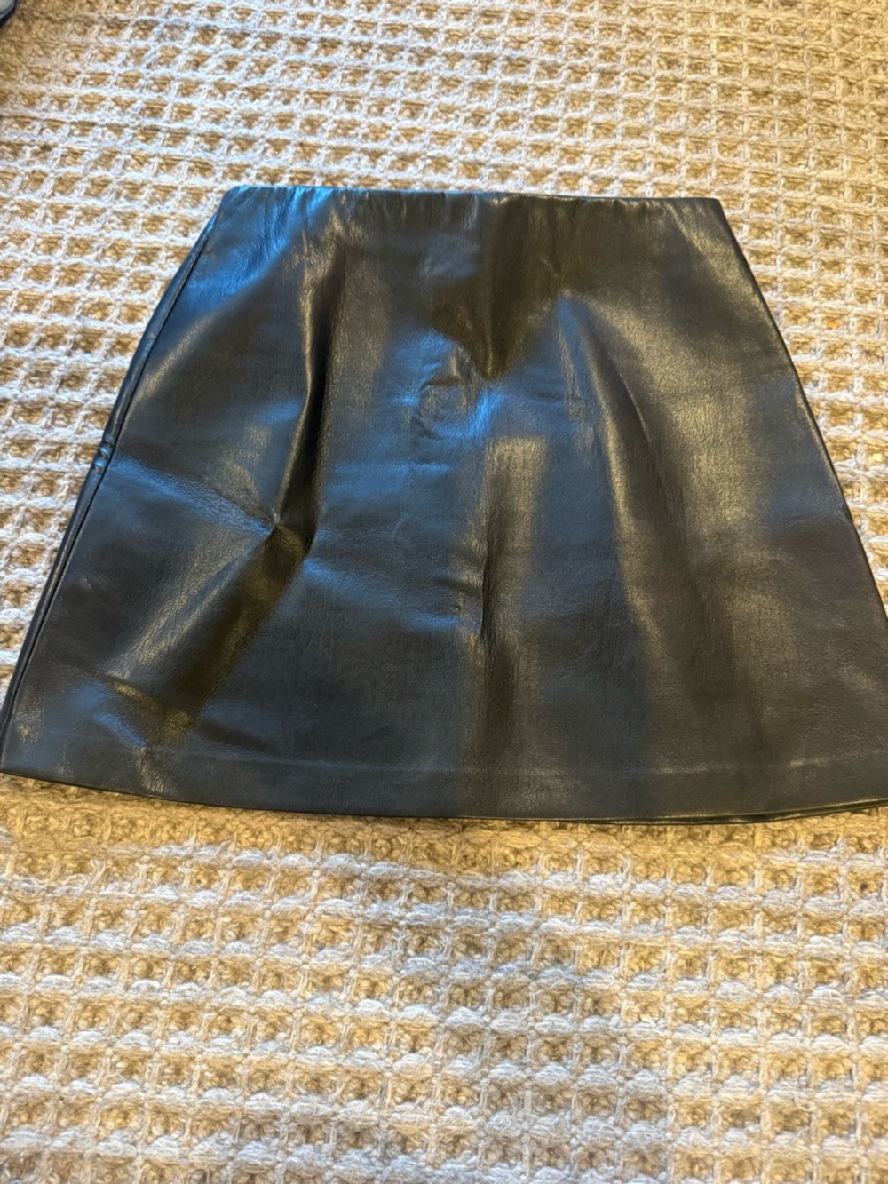 Wilfred Black Faux Leather Mini Skirt